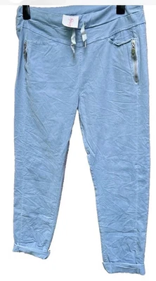 TREDY NEU BLUE DENIM REISVERSCHLÜße Stretch HOSE JOGPANTS GR. 4 XXL 46 48 50 52 - Bild 1 von 4