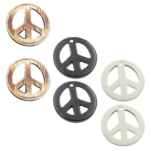 6 Pcs Peace Sign Necklace Jewellery Anti-war Jewelry Vintage Necklaces - Picture 1 of 12