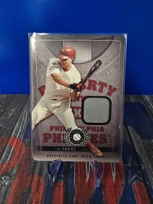 Jim Thome Philadelphia Phillies Game-Worn Jersey Card /199 - Image 1 of 4