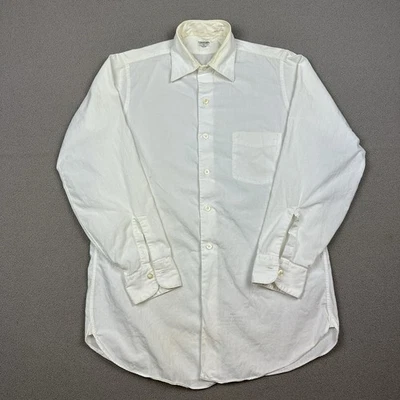 Camisa de vestir vintage años 50 Arrow Par abotonada talla 14-32 Sanforized Union Mitoga Foto 1 de 4