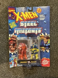 X-MEN Steel Mutants Die Cast Juggernaut vs Cyclops by TOY BIZ - Picture 1 of 4