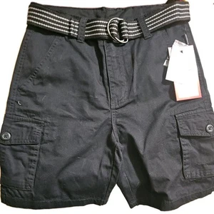 Ring of Fire Boys Size 10 Black Pocketed Cargo Shorts NWT - Picture 1 of 12