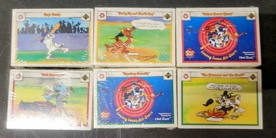 Tarjetas Looney Tunes Upper Deck 1990 6 paquetes nuevas selladas Foto 1 de 2