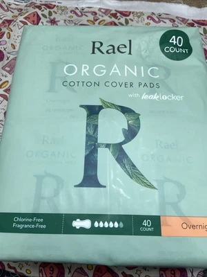 Almohadillas de cubierta de algodón orgánico Rael con armario de fugas - 40 unidades - totalmente nuevas Foto 1 de 4