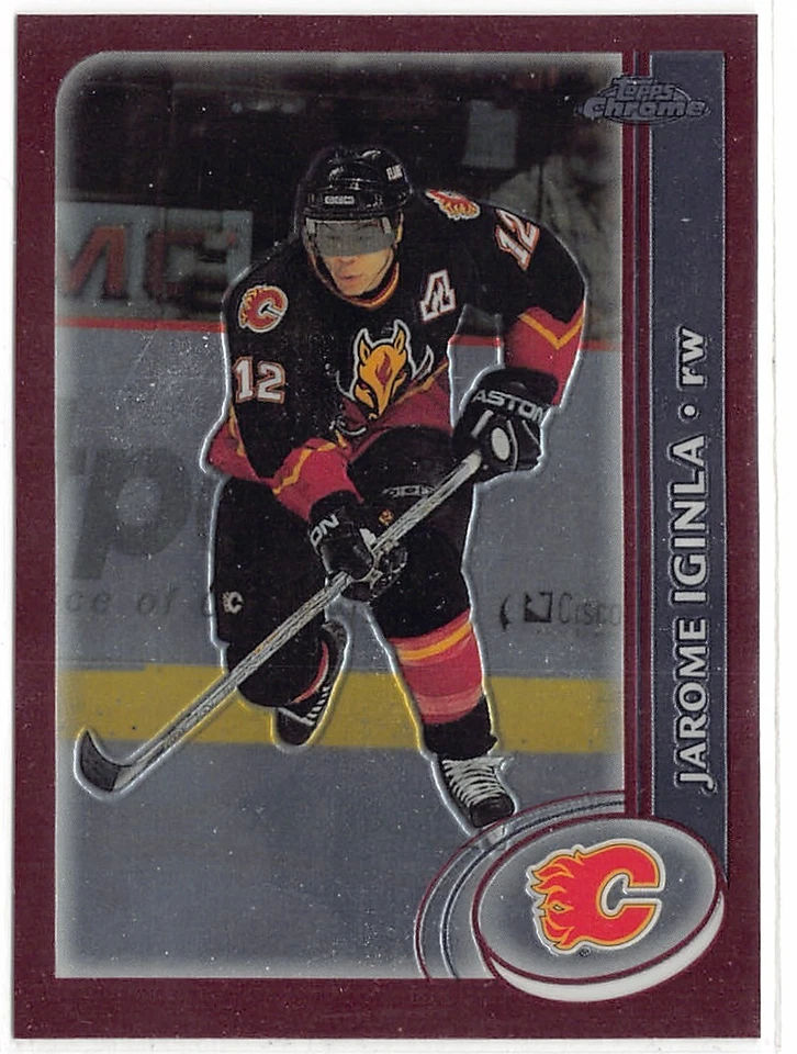 2002-03 Topps Chrome #12 Jarome Iginla - Image 1 of 2