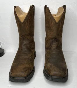 Ariat® Men's Groundbreaker H20 Square Toe Brown Work Boots 10024984 Size 13 - Bild 1 von 6