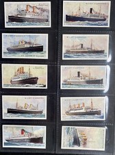 WILLS CIGARETTE CARDS – FULL SET – MERCHANT SHIPS OF THE WORLD (1924)AL38
