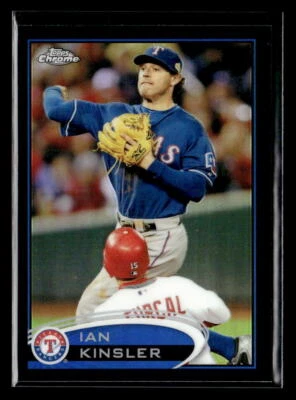 Ian Kinsler #'d /100 - 2012 Topps Chrome черная переливающаяся карточка SP #13 Texas Rangers - Изображение 1 из 2