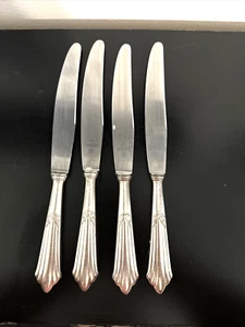 Lot 4 Nirosta WMF Silver Plate Buttermesser Germany groß 9. 3/4" Hohlgriff - Bild 1 von 4
