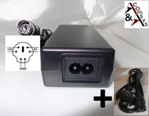 Netzteil 12V 5V XH 34W-12.0-5.0 SPP34-12.0/5.0-2000 Gehäuse Festplatte 6Pin #L - Afbeelding 1 van 5