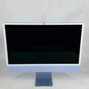 2021 Apple iMac 24-inch - M1 8-Core GPU 16GB RAM 256GB SSD Blue | For Parts Only - Picture 1 of 4