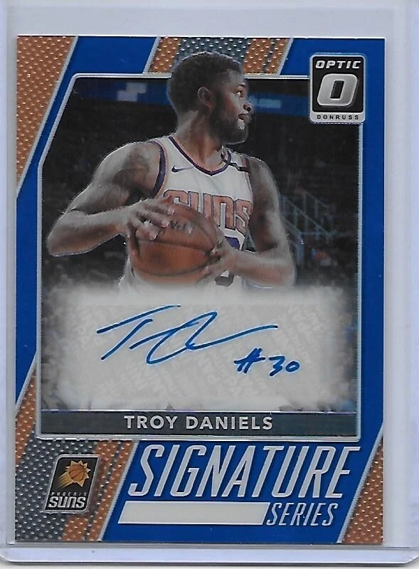 2017-18 Optic Basketball TROY DANIELS auto 2/25 blue Phoenix Suns #47 - Image 1 of 2