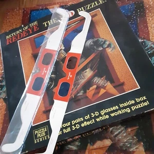 Springbok 500pc Return of The Redeye The 3D Jigsaw Puzzle Complete with Glasses - Picture 1 of 23