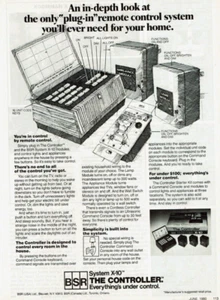 1980 Vintage Print Ad BSR System X-10 The Controller Plug In Remote Control Sys - Picture 1 of 2