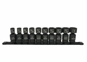 Astro Pneumatic 78240 10Pc 1/2" Drive SAE Nano Pinless Universal Impact Sockets - Picture 1 of 1