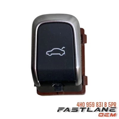 2011-2018 AUDI A6 INTERRUPTOR DE TAMPA DE PORTA-MALAS NOVO FABRICANTE DE EQUIPAMENTO ORIGINAL 4H0 959 831 B 5PR - Imagem 1 de 4