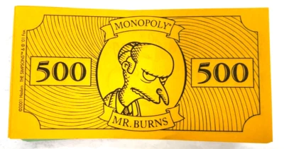 The Simpsons Monopoly 2001 Money Stack Of Cash Replacement Parts Pieces - Image 1 of 3