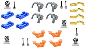 š LEGO Accessories for Car City Vehicle Pack Mudguards Steering Wheels Levers A - Picture 1 of 1