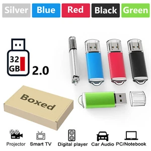 5 Pack 32 GB USB 2.0 Flash Drive Memory Stick Thumb Drives Pen Drive Jump Drive - Picture 1 of 12
