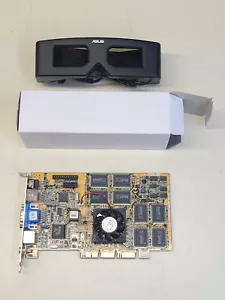 Asus V3800 Ultra Deluxe 32MB AGP + VR-100G 3D Glasses TESTED - Picture 1 of 7