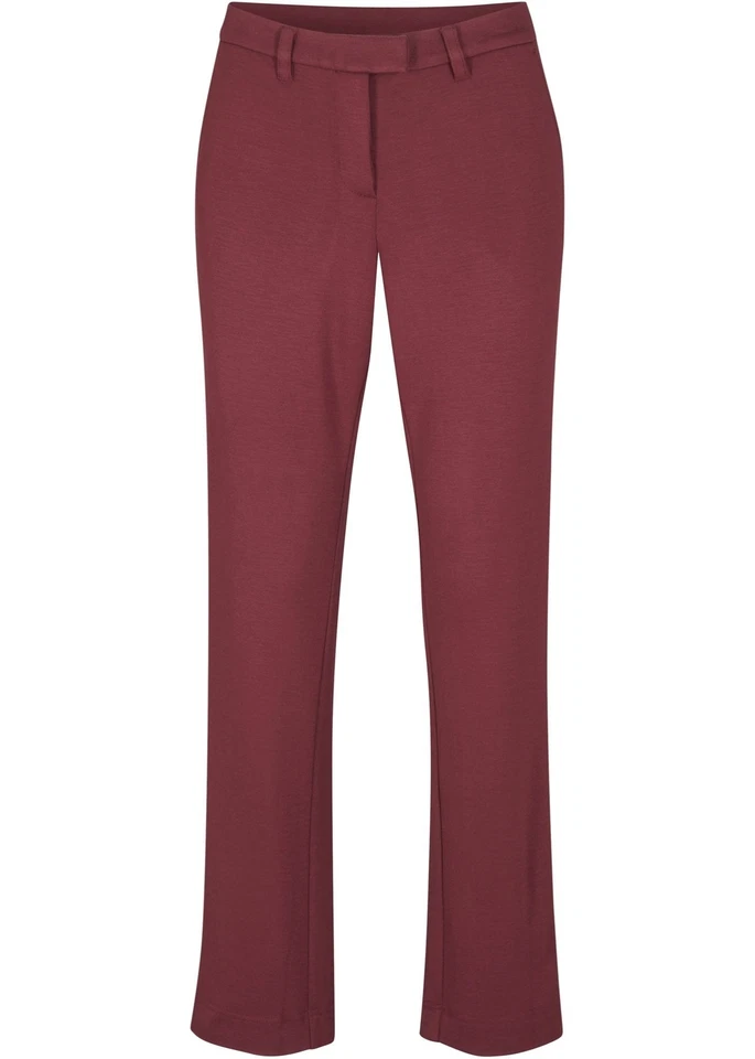 Slacks in Stretch-Qualität Straight Fit Gr. 42 Ahornrot Damenhose Pants Neu - Bild 1 von 1