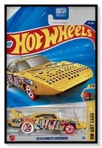 2025 Hot Wheels Mainline ’70 Plymouth Superbird (HW Art Cars) #87/250 - Picture 1 of 2