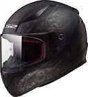 LS2 Matte Black Crypt Rapid Motorcycle Full Face Helmet