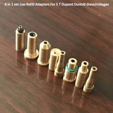 8 in 1 set Gas Refill Adapters For S T Dupont Dunhill dress/rollagas GW
