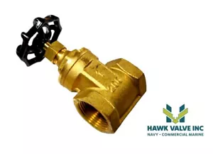 1" Bronze Class 200 Non-Rising Threaded Gate Valve - Picture 1 of 4