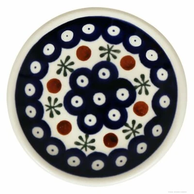 kleiner flacher Bunzlauer Keramik Teller (Sushiteller) Ø11,6 cm Dekor 41 - Bild 1 von 3