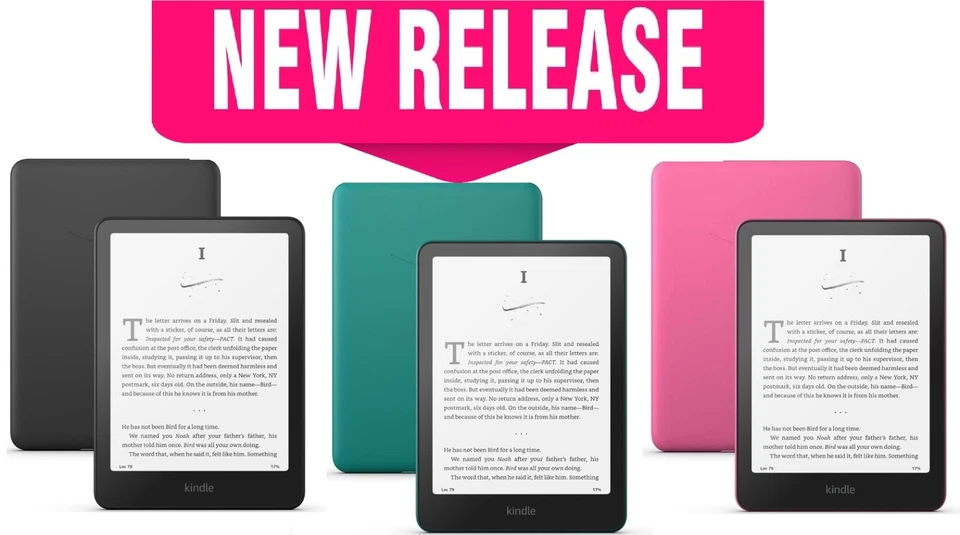 🔥2024 NEW 12th Gen 7" KINDLE PAPERWHITE 16GB[Latest Model] Black/Jade/Raspberry - Image 1 of 1