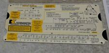 ** Vintage - 1977 - Calculatrice d'usinage KENNAMETAL - VRAIMENT SUPER SYMPA !