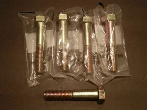 LOT (5) HILLMAN 3/4-10 x 4" GRADE 8 HEX HEAD CAP SCREW BOLT,ZINC **FREE SHIPPING - Picture 1 of 4