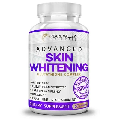 L Glutathione Collagen Skin Whitening Lightening Dark Spots Acne & Scar Removal - Image 1 of 4