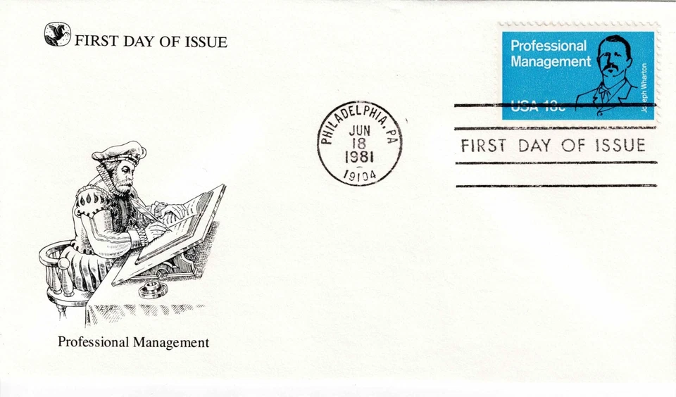 US Scott #1920, First Day Cover 6/18/81 Philadelphia Single Management - Image 1 of 1