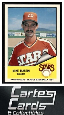 Mike Martin 1984 Cramer Pacific Coast League #227  Las Vegas Stars - Image 1 of 2