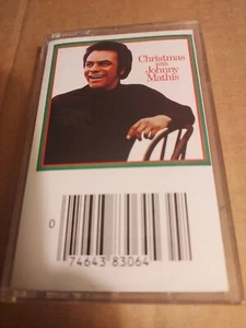 CHRISTMAS WITH JOHNNY MATHIS CASSETTE TAPE - Picture 1 of 3