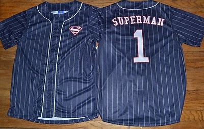 Camiseta Superman estilo beisebol 2 lados atlética oficial licenciada DC Comics  - Imagem 1 de 4