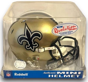 NEW ORLEANS SAINTS RARE 2002 LTD 0662/2002 RIDDELL REVOLUTION MINI HELMET - Picture 1 of 6
