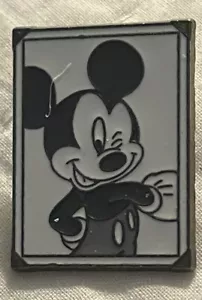 Disney Pin Mickey Mouse Snapshot black and white photo - Picture 1 of 2