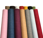 Plain Soft Linen Look  Fabric Curtain Material  Dressmaking Upholstery  145cm Wide