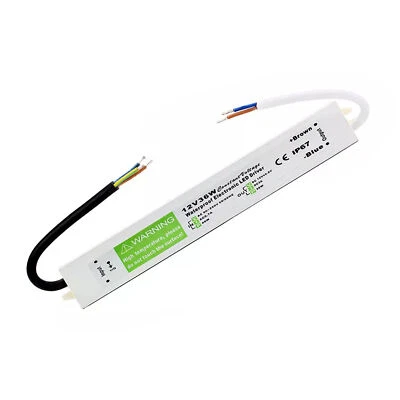IP67 LED Driver Power Supply Transformer, 36Watt 240V - DC 12V LED Strip Lights - Image 1 of 4