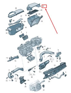 AUDI Q7 4M Engine Rain Channel RHD 4M2819979B NEW GENUINE - Picture 1 of 2