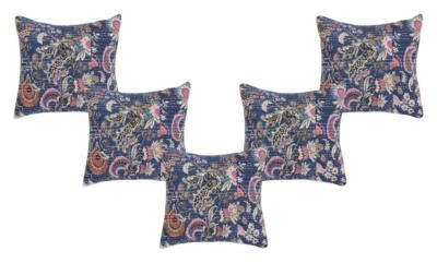 Urban Baniya Cotton Jaipuri Kantha Work(Pack of 5) (Size: 16 x 16 Inch) - Image 1 of 3