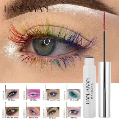 Colored Mascara 4D Silk Fibre Eyelash Extensions Curling Thick Eye Makeup AU - image 1 of 4
