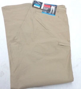 DENALI Delta Khaki Technical Stretch Pants -Side Zipper Media Pocket NWT 36/30 - Picture 1 of 9
