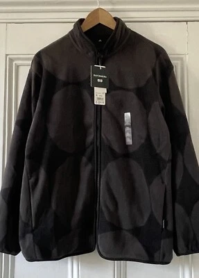 Marimekko X Uniqlo Women’s Black & Grey Kivet Spot Fleece Jacket XL UK 16 EU 44 - Image 1 of 4