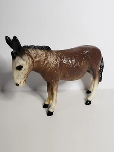 Figura de plástico duro Diamond P Donkey Mule #669 juguete de Hong Kong 8 pulgadas - Imagen 1 de 8