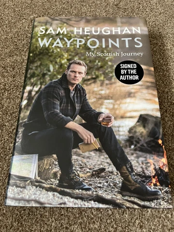 Sam Heughan Signed Book - Waypoints My Scottish Journey - Outlander Cover