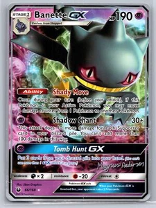 Banette GX 66/168 Ultra Raro Pokemon 2018 Campeonato Mundial Magnus Pedersen MP - Imagen 1 de 2